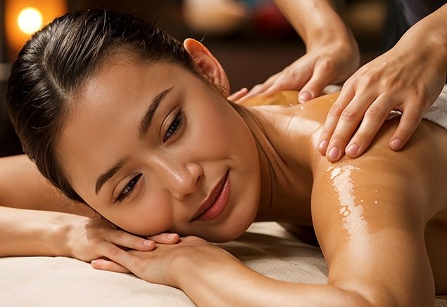 Spa therapist preparing a personalized wellness treatment